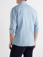 Brunello Cucinelli - Cutaway-Collar Denim Shirt - Blue