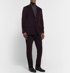 Canali - Aubergine Kei Slim-Fit Cotton-Blend Corduroy Suit Jacket - Purple