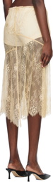 Stand Studio Beige Mathilde Midi Skirt