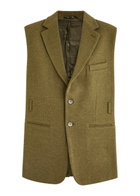 Bettter Andes Sleeveless Wool Cape Khaki