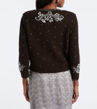 Jacques Wei Beaded wool-blend cardigan