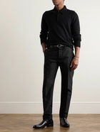 TOM FORD - Brushed-Cashmere Polo Shirt - Black