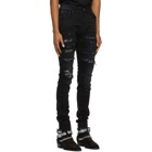 AMIRI Black Bandana Thrash Jeans