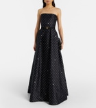 Elie Saab Belted polka-dot gown