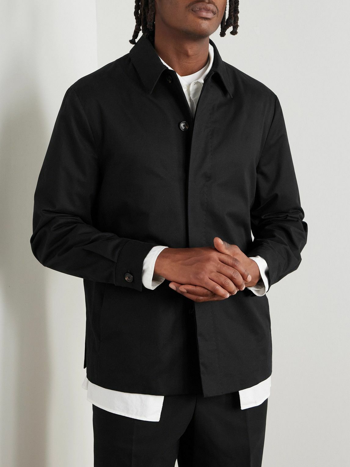 UMIT BENAN - Romeo Cotton-Blend Jacket - Black