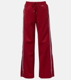 Rabanne Zip-up jersey track pants