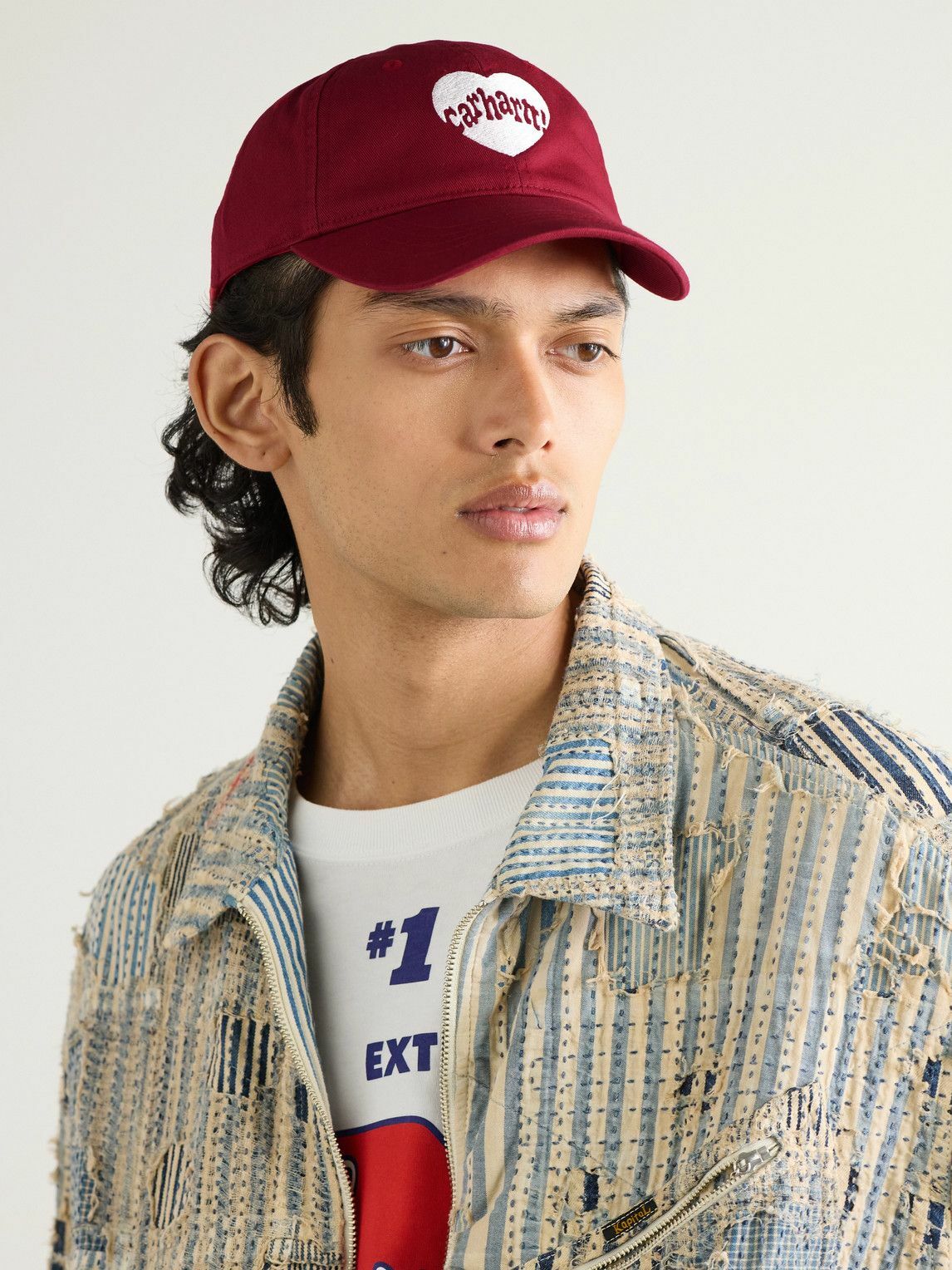 Carhartt WIP - Amour Logo-Embroidered Cotton-Twill Baseball