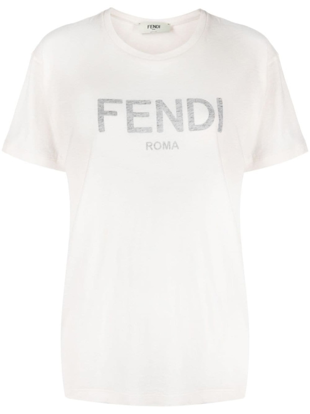 Photo: FENDI - Fendi Roma Cotton T-shirt