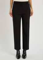 Toteme Cropped Straight-leg Trousers Black