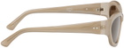 Dries Van Noten Beige Linda Farrow Edition Goggle Sunglasses