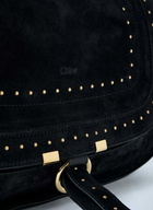 Chloé Marcie Medium Studded Suede Shoulder Bag