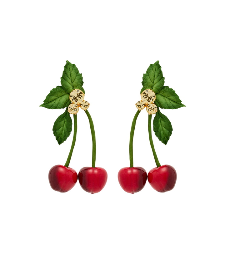 Photo: Jennifer Behr Maraschino embellished drop earrings