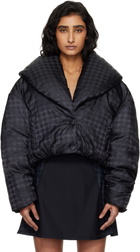 AMIRI Black MA Quad Shawl Down Jacket