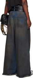 LU'U DAN Blue Dumpster Denim Jeans
