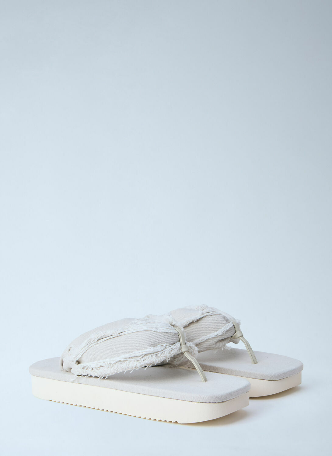 Rick Owens DRKSHDW Frayed Edge Thong Sandals