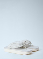 Rick Owens DRKSHDW Frayed Edge Thong Sandals