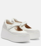 Chloé Nama leather platform sneakers