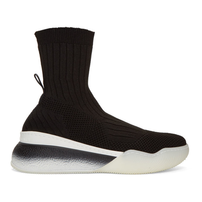 Stella McCartney Black Loop Sock Sneakers Stella McCartney