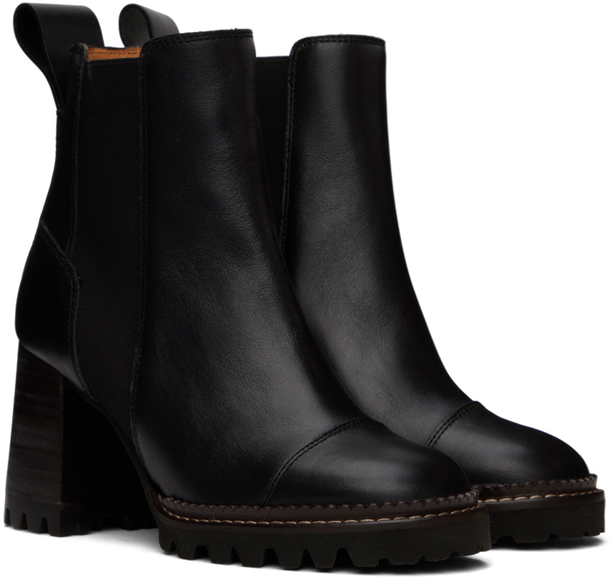 See by Chloé Black Mallory Chelsea Boots