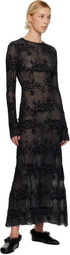 Collina Strada Black Yuri Midi Dress