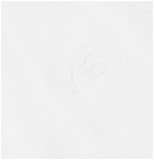 Y-3 - Logo-Print Cotton-Piqué Tank Top - White