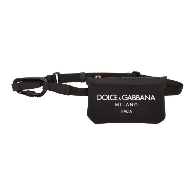 Photo: Dolce and Gabbana Black Small Logo Waist Pouch