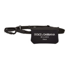 Dolce and Gabbana Black Small Logo Waist Pouch