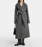 Jil Sander Wool-blend wrap coat