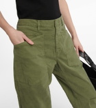 Nili Lotan Shon tapered cotton twill pants