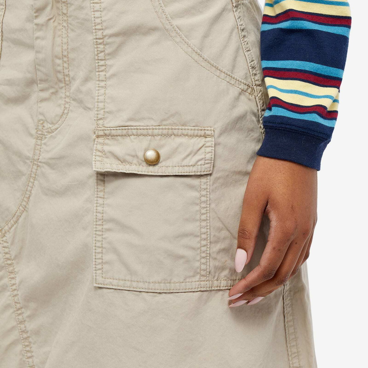 Beams Boy Women's Cargo Skirt in Beige