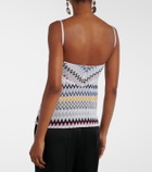 Missoni Chevron lamé tank top