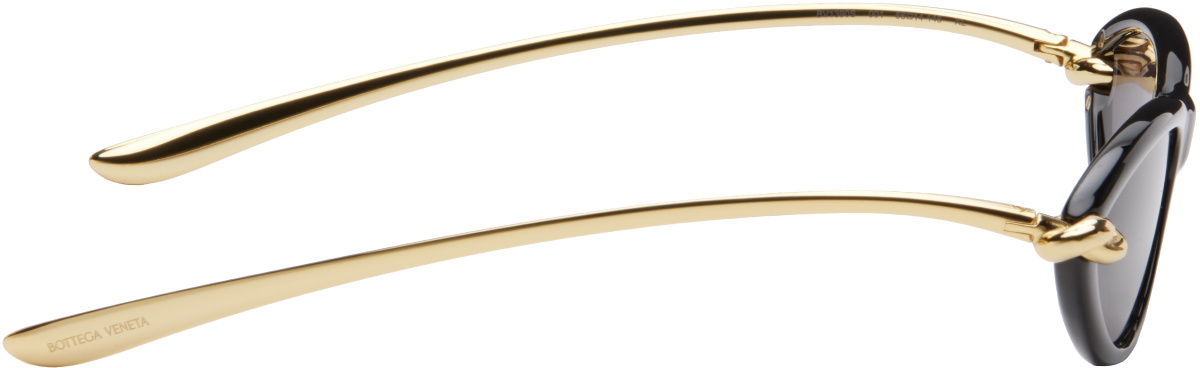 Bottega Veneta Black Cat Eye Gold Knot Light Brown Lens Sunnies Back in stock — the Bottega Veneta Knot Cat Eye Sunglasses  main image 3