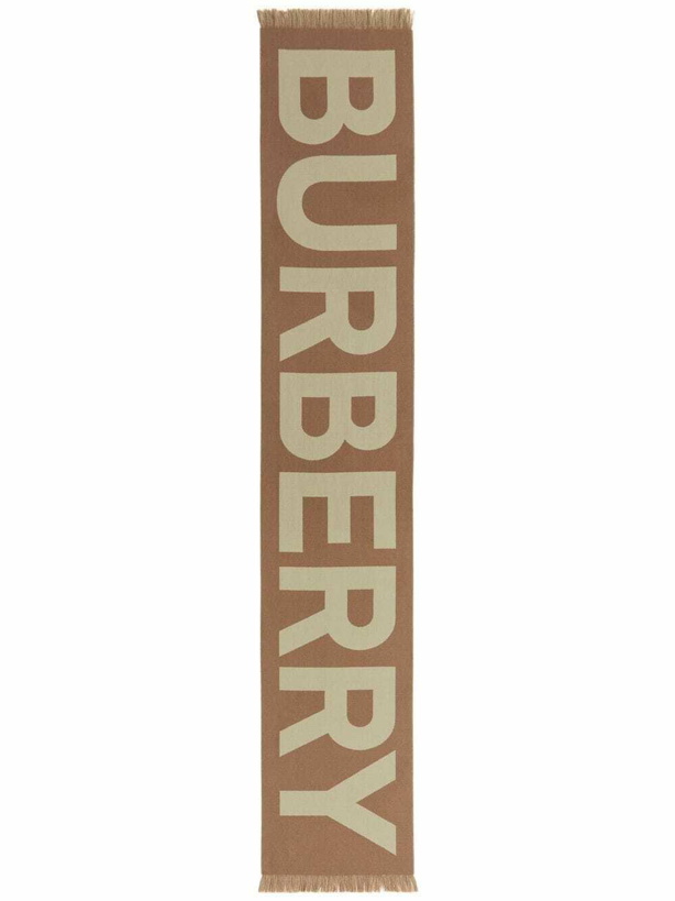 Photo: BURBERRY - Logo Wool Scarf