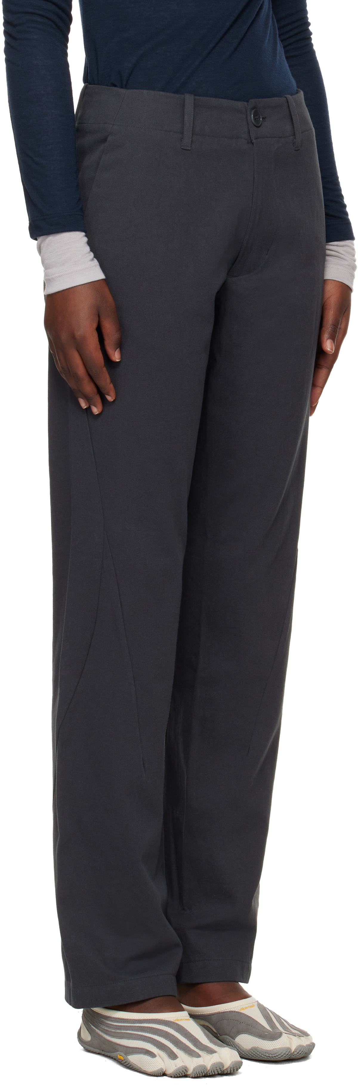 POST ARCHIVE FACTION (PAF) Gray Stream Trousers