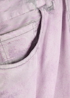 Haikure Bethany Crack Print Silk Jeans Lilac