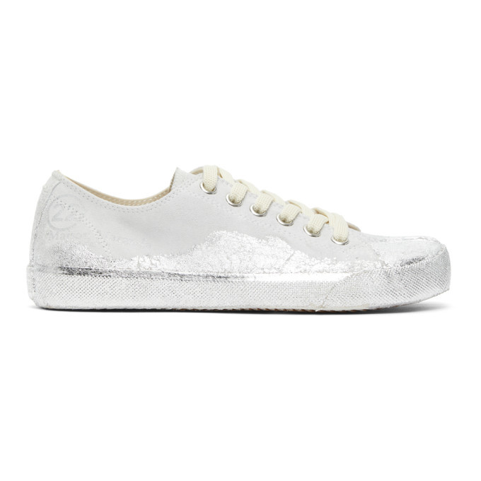 silver leather paint