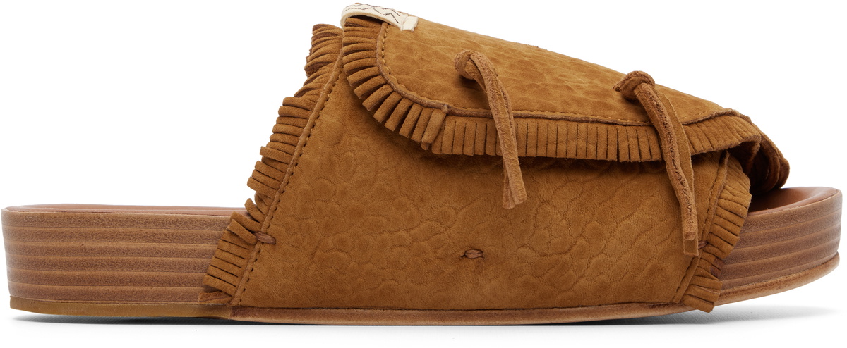 Visvim - Christo Shaman-Folk Fringed Suede Sandals - Black Visvim