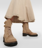 See By Chloé Mallory suede combat boots