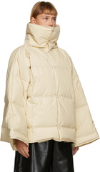 Bottega Veneta Off-White Down Puffer Coat