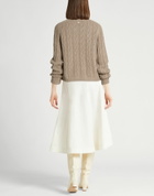 Agnona Womens Turtleneck Taupe