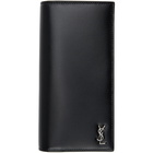 Saint Laurent Black Matte Tiny Monogram East/West Continental Wallet