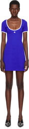 Courrèges Blue Holistic Contrast Minidress
