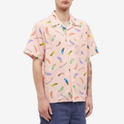 Human Made Men's Feather Aloha Vacation Shirt in Pink