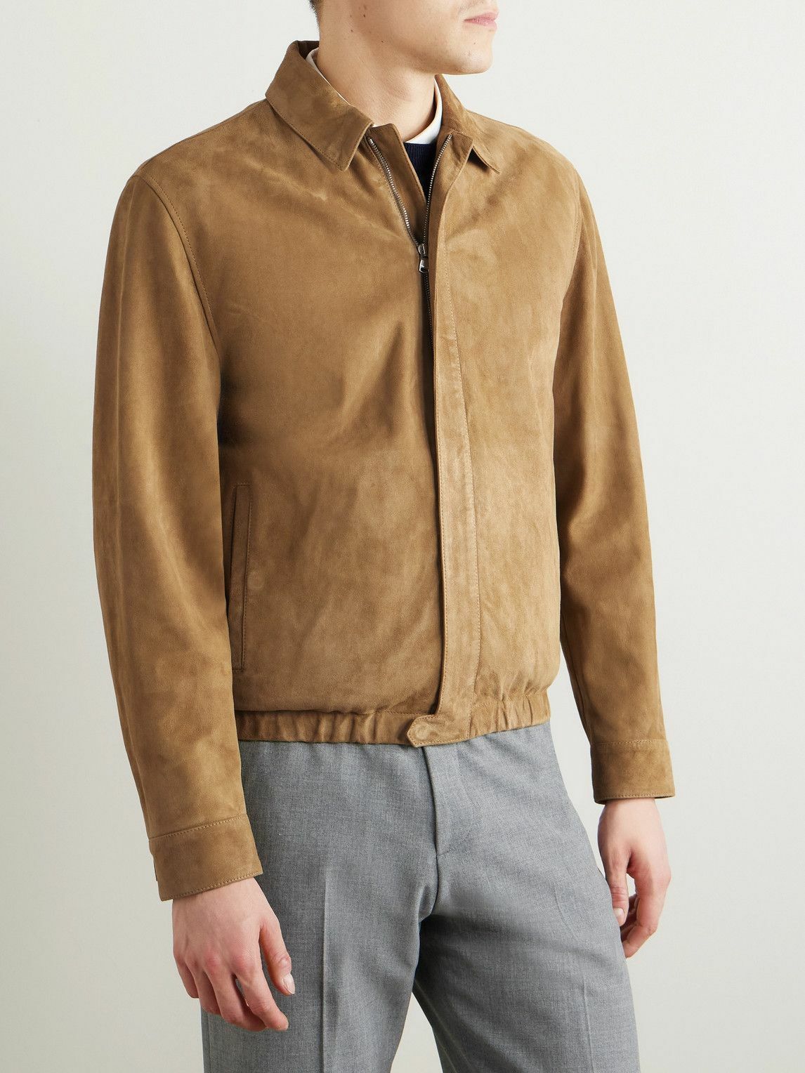 Valstar - Roy Suede Blouson Jacket - Brown Valstarino