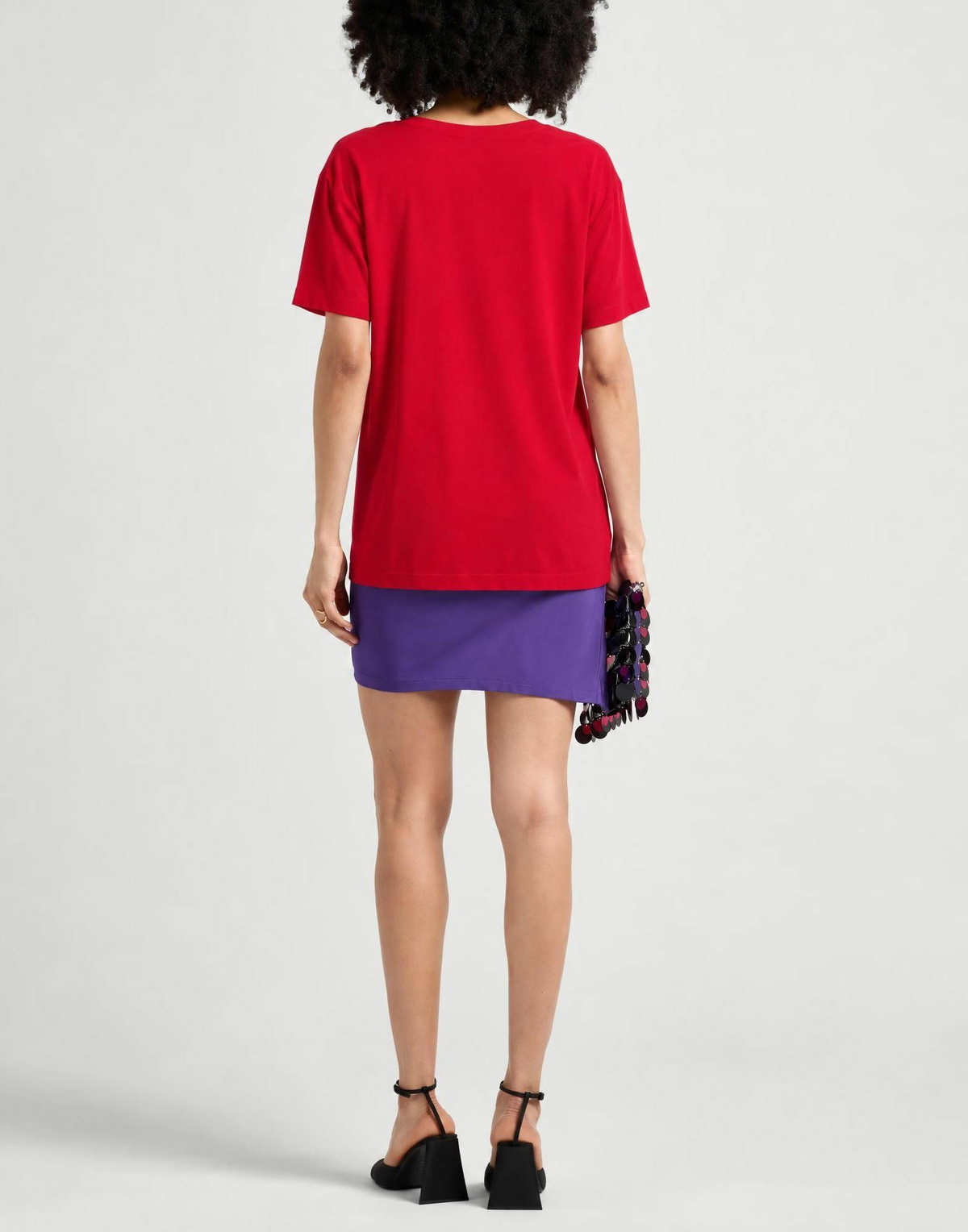 Norma Kamali Womens T-shirt in Red