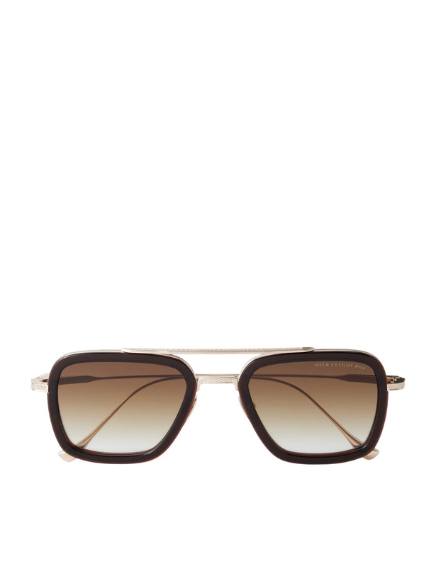 Photo: DITA - Flight.006 Aviator-Style Gold-Tone and Acetate Sunglasses