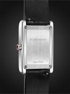 laCalifornienne - Daybreak 24mm Stainless Steel and Leather Leather Watch, Ref. No. DB-11 SS SB