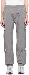 A. A. Spectrum Gray Crinkled Lounge Pants