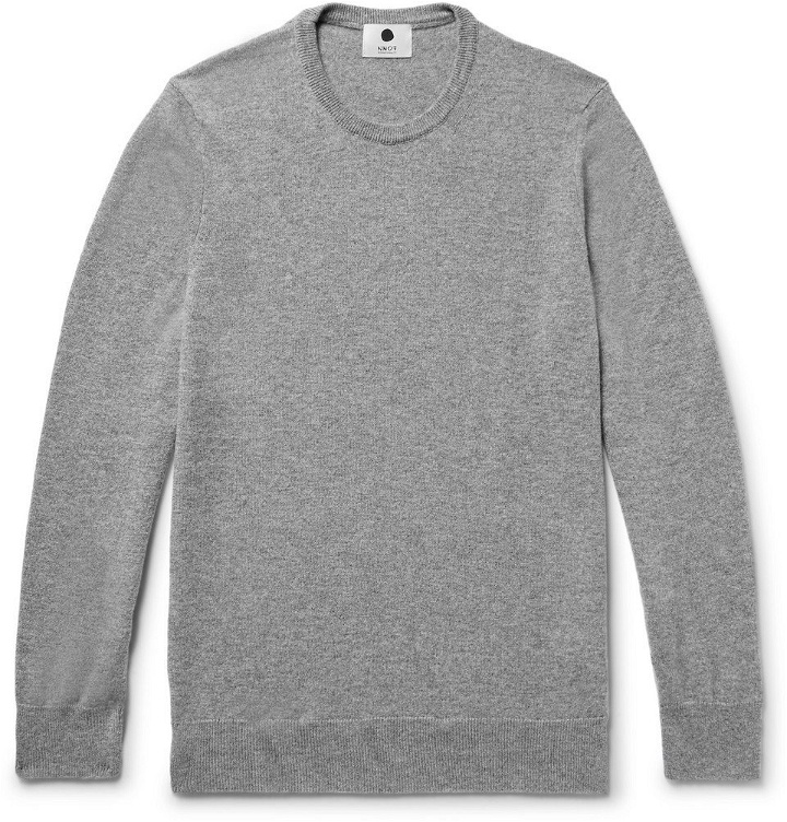 Photo: NN07 - Charles Slim-Fit Cashmere Sweater - Men - Gray