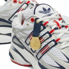 Adidas Women's x Sporty & Rich Adistar Cushion in White/Night Indigo/Collegiate Red